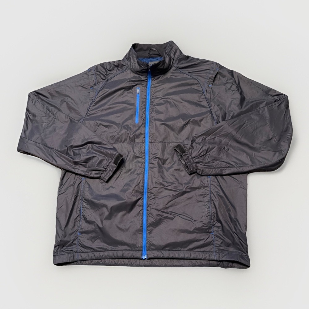 FootJoy Jacket Mens 2XL Black Golf Full Zip Softshell Windbreaker Lightweight